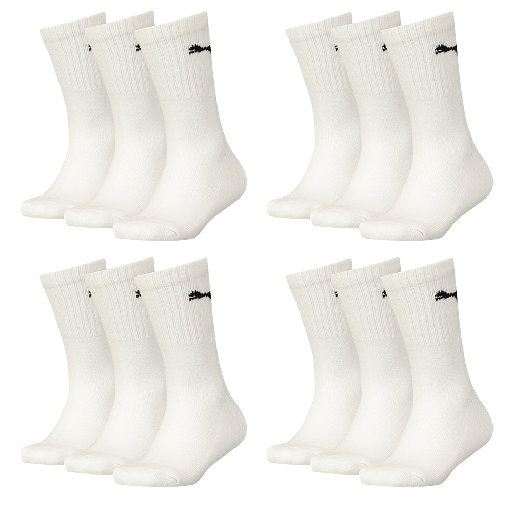PUMA Junior Crew Socks 12er Multi Pack, white
