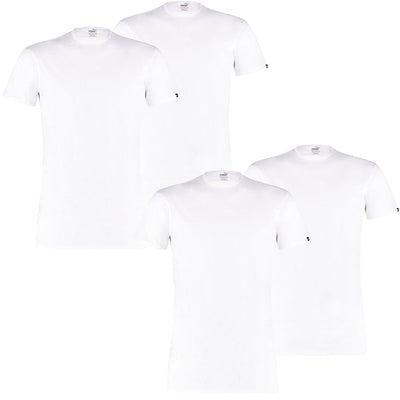PUMA Herren Basic T-Shirt Crew, white lordoflabel