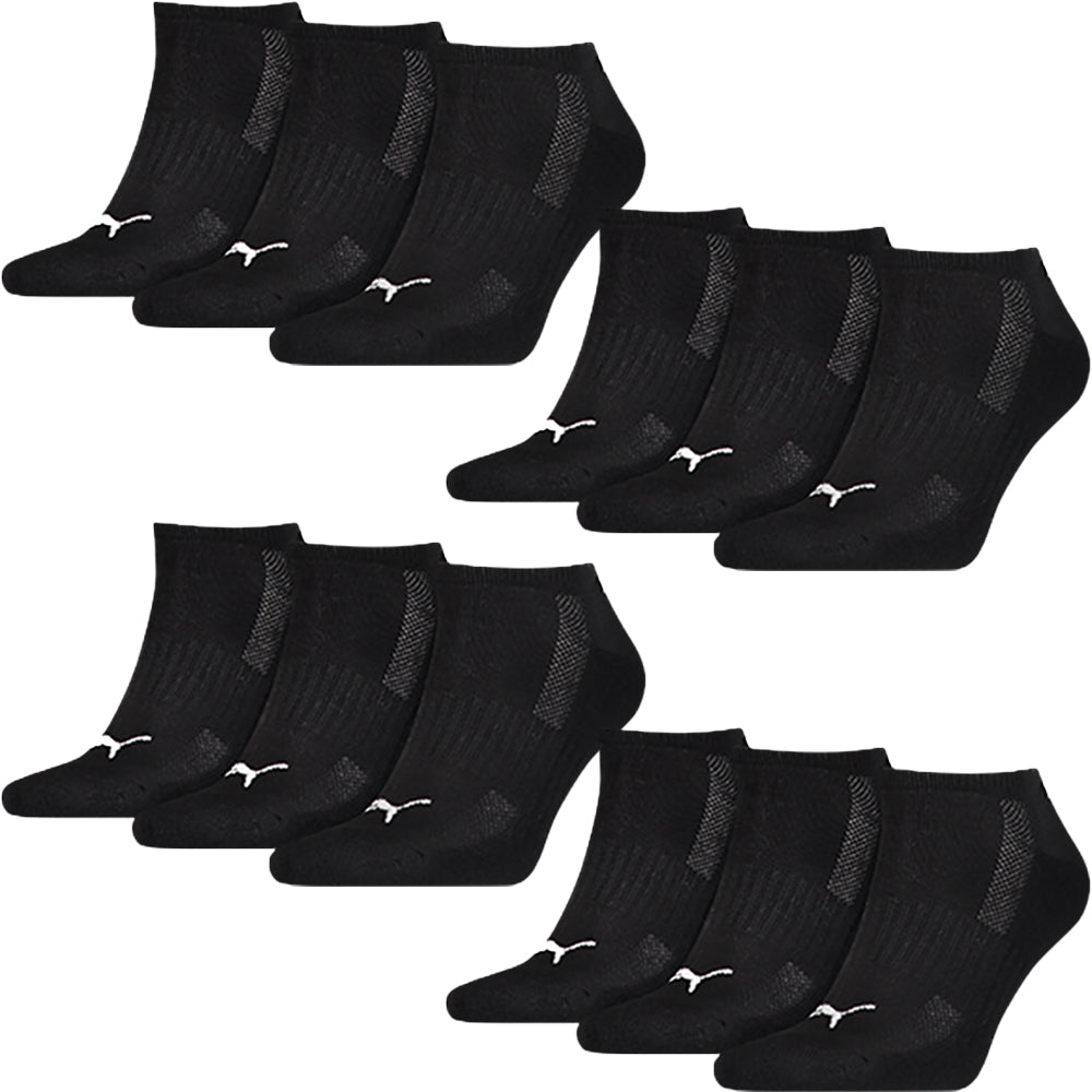 PUMA Cushioned Sneaker Socks 12er Multi Pack, black
