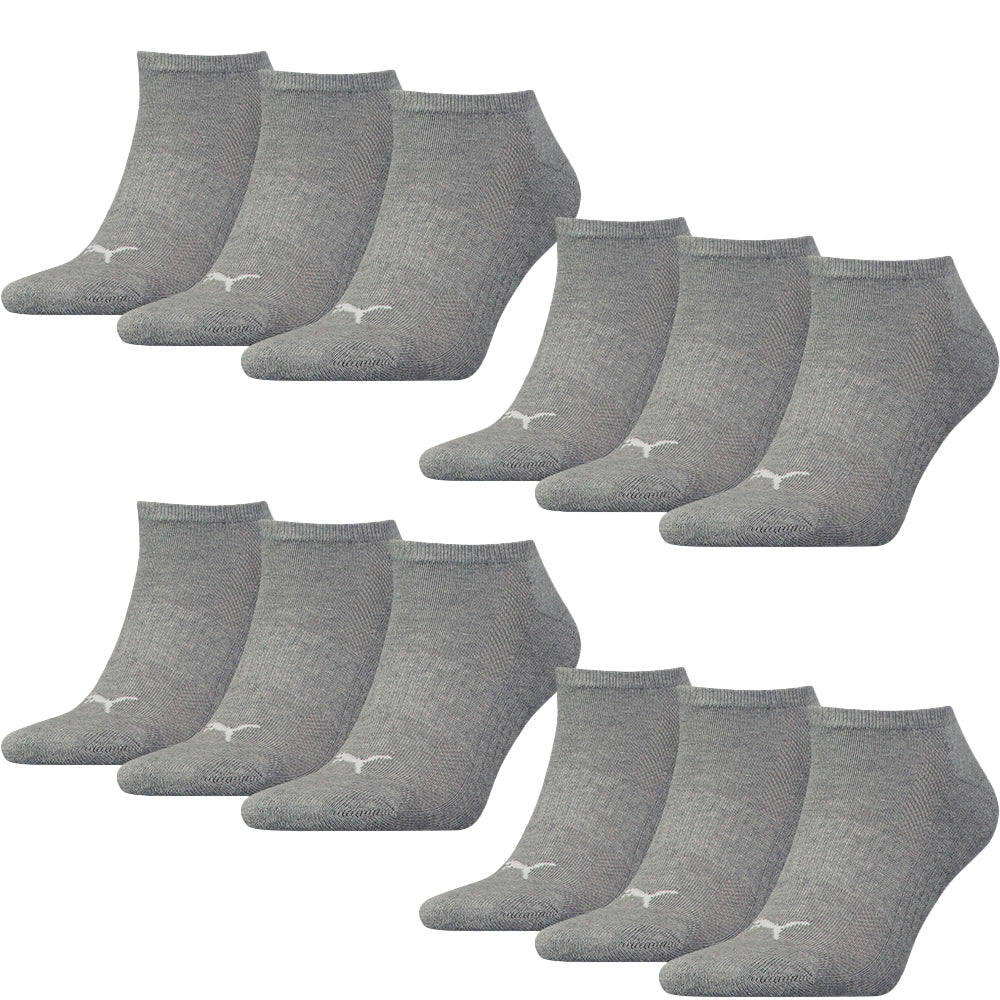 PUMA Cushioned Sneaker Socks 12er Multi Pack, grey