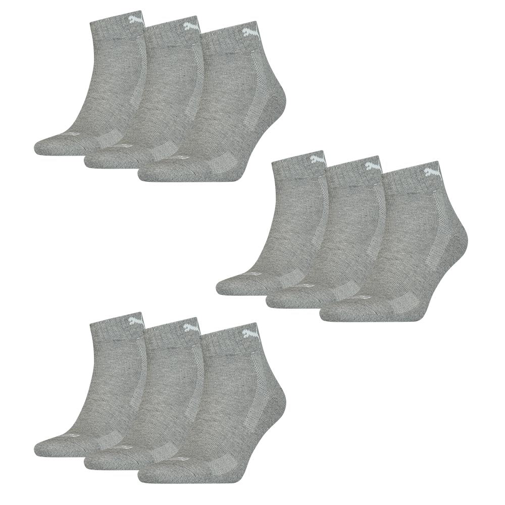 PUMA Cushioned Quarter Socks 9er Pack