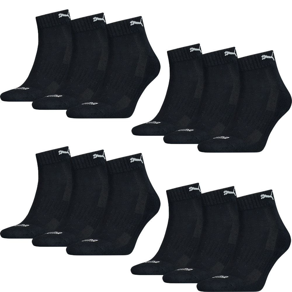 PUMA Cushioned Quarter Socks 12er Multi Pack, navy