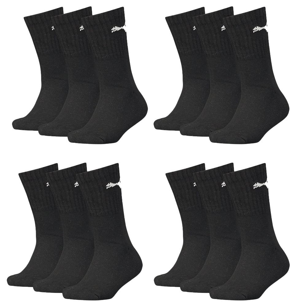 PUMA Junior Crew Socks 12er Multi Pack, black