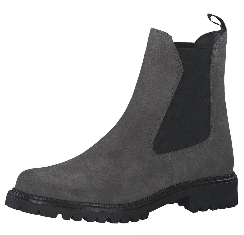 Tamaris Damen Chelsea Boot 1-25427-41 201 Grey Suede