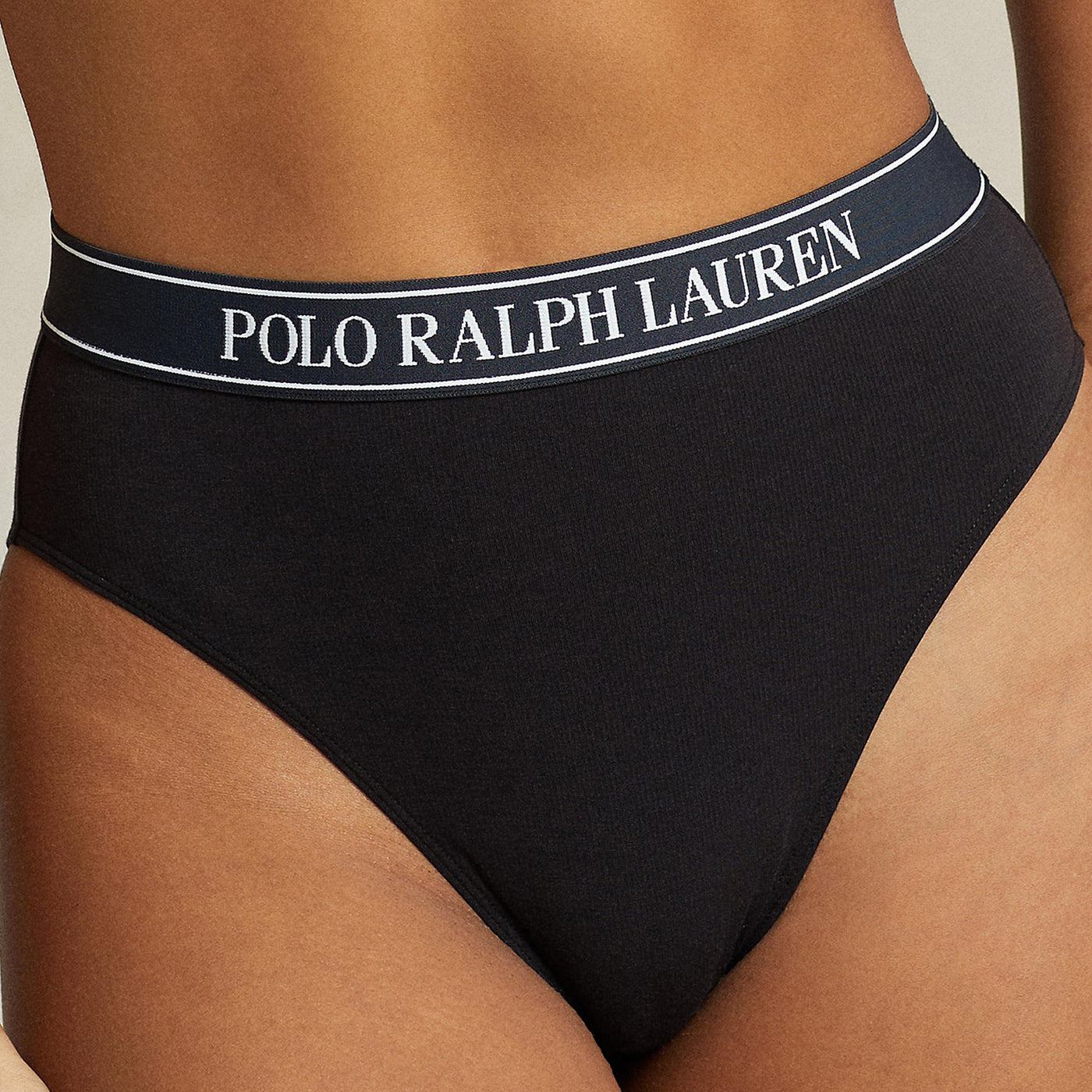 Polo Ralph Lauren, Damen High Waist Tanga, Polo Essentials, espresso