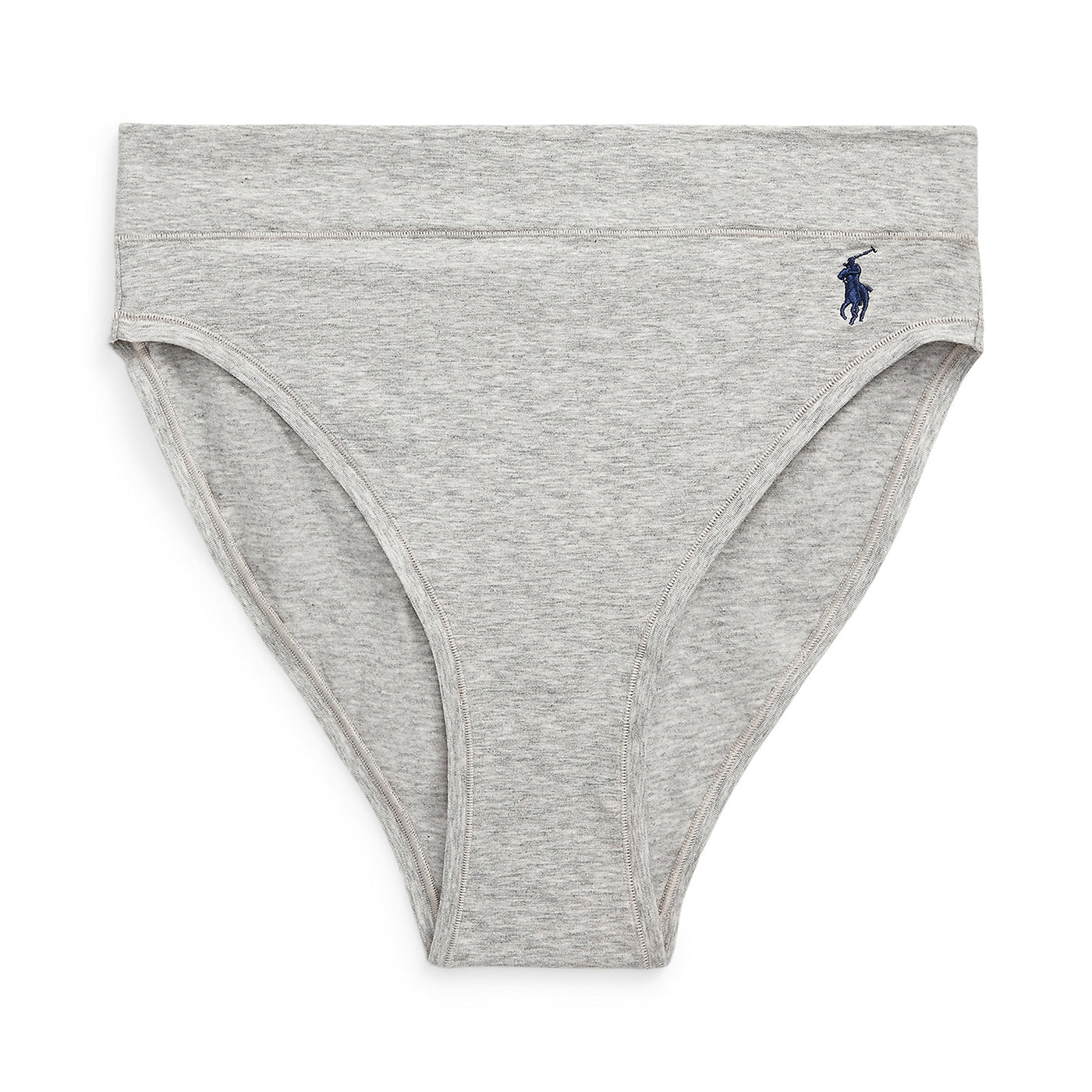 Polo Ralph Lauren, Damen High Leg Brief Club Cotton, grey melange