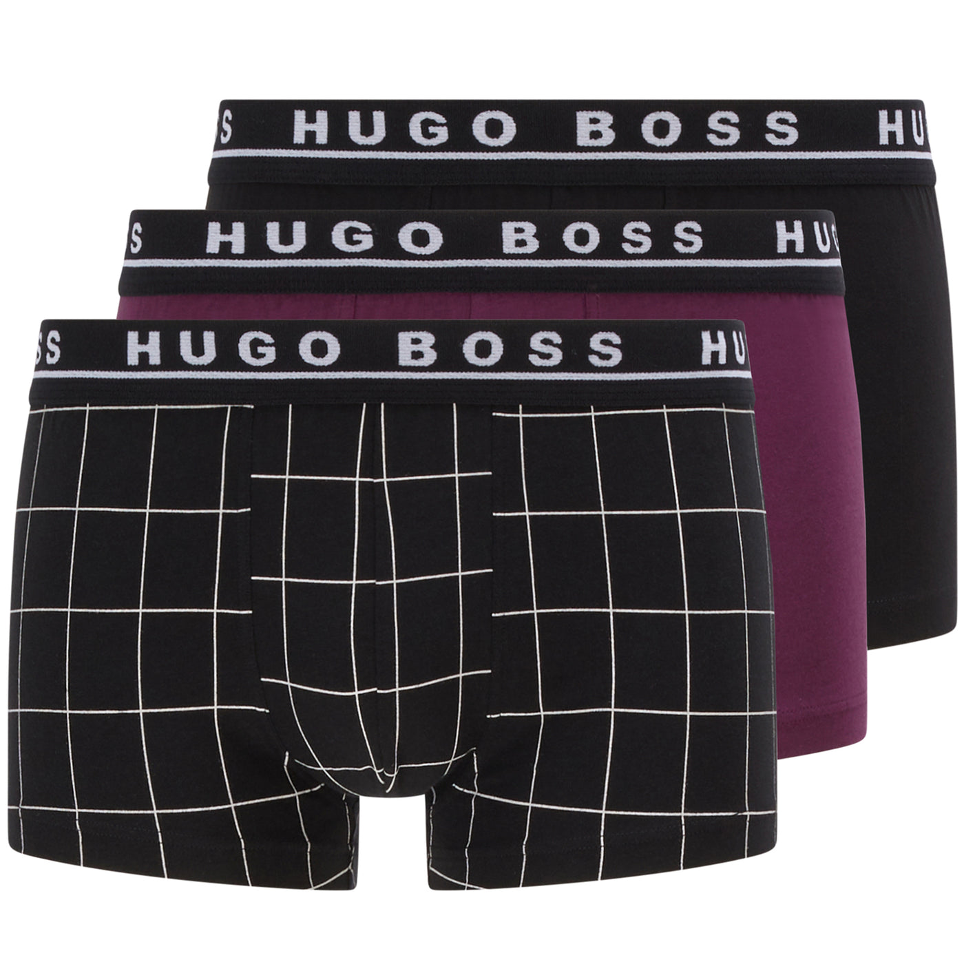 BOSS Herren Trunks, 3er Pack, Organic Cotton Stretch