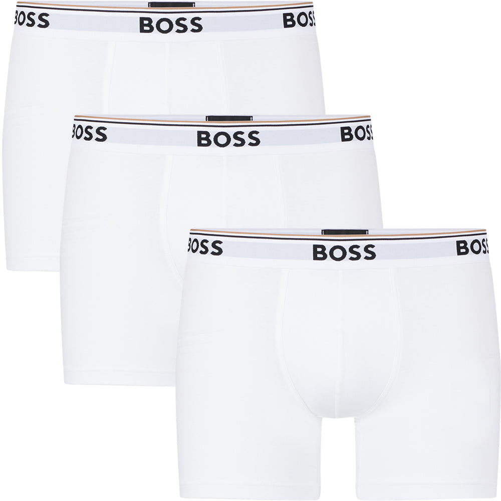 BOSS Herren Boxer Briefs, 3er Pack, white