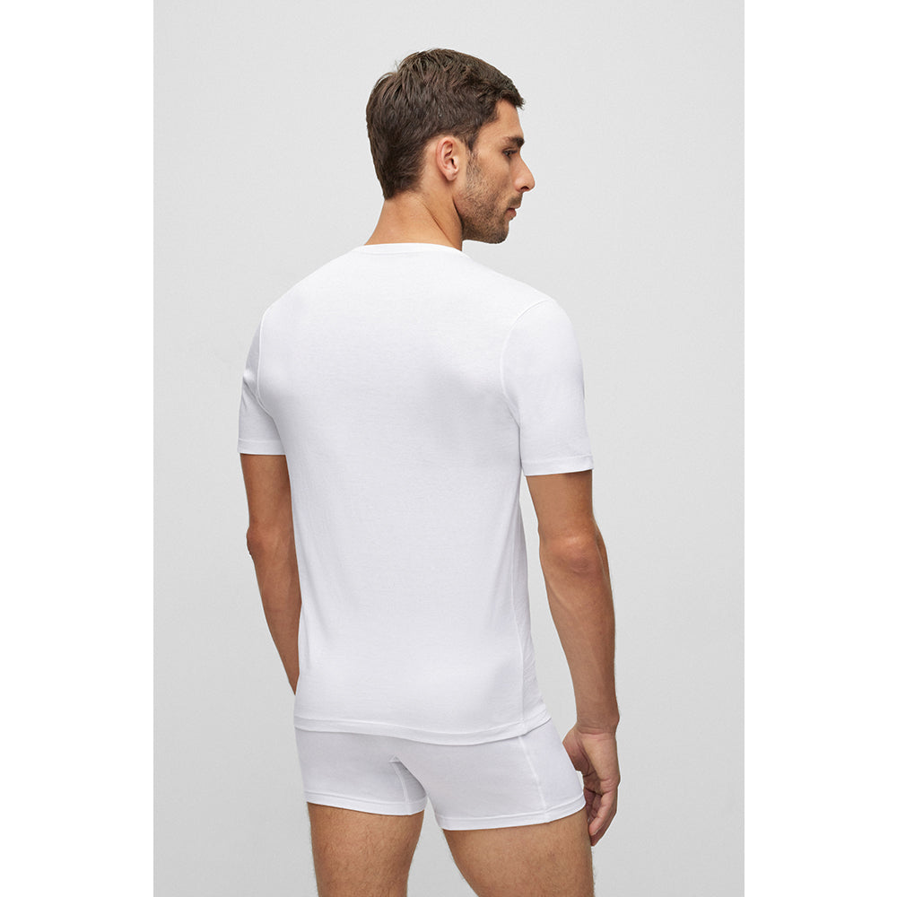 BOSS Herren R-Neck T-Shirt, 3er Pack Classic, white