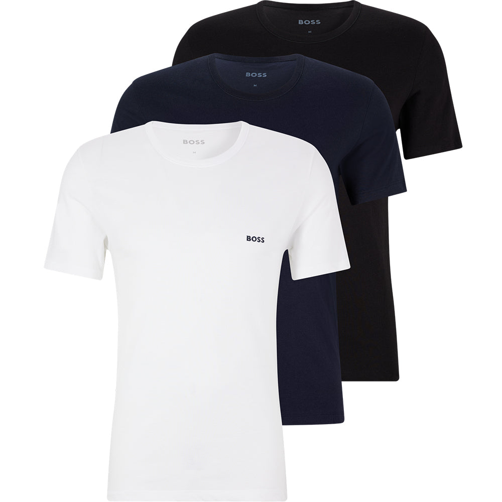 BOSS Herren R-Neck T-Shirt, 3er Pack Classic, 984 sortiert