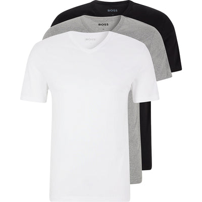 BOSS Herren V-Neck T-Shirt, 3er Pack Classic, 999 sortiert