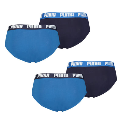 PUMA Herren Basic Brief 4er Pack, true blue