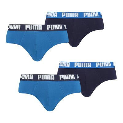 PUMA Herren Basic Brief 4er Pack, true blue