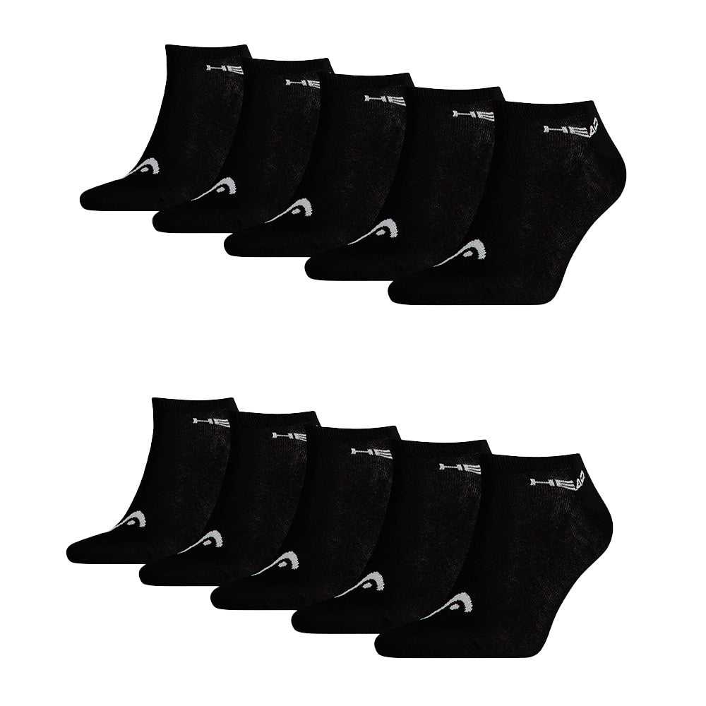 HEAD Herren Sneakersocks Unisex, 10erPack, black