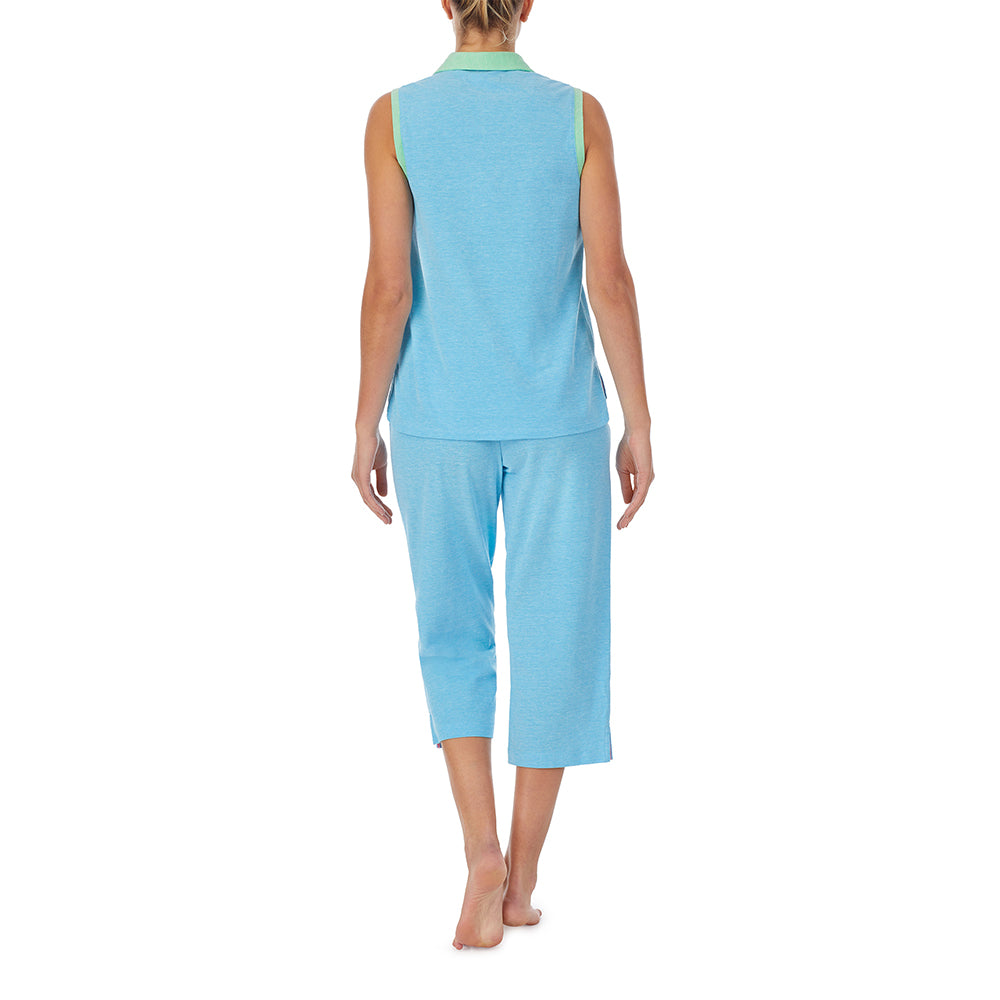 LAUREN HOME sleeveless Pyjama Henley, IILN92083