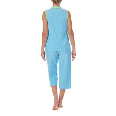 LAUREN HOME sleeveless Pyjama Henley, IILN92083