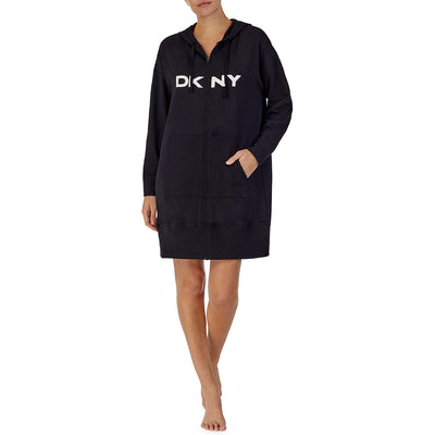 DKNY, Hoddy-Long-Jacket, YI2622484 Black