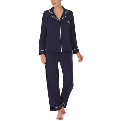 DKNY New Signature Jersey-Pyjama f&uuml;r Damen, navy