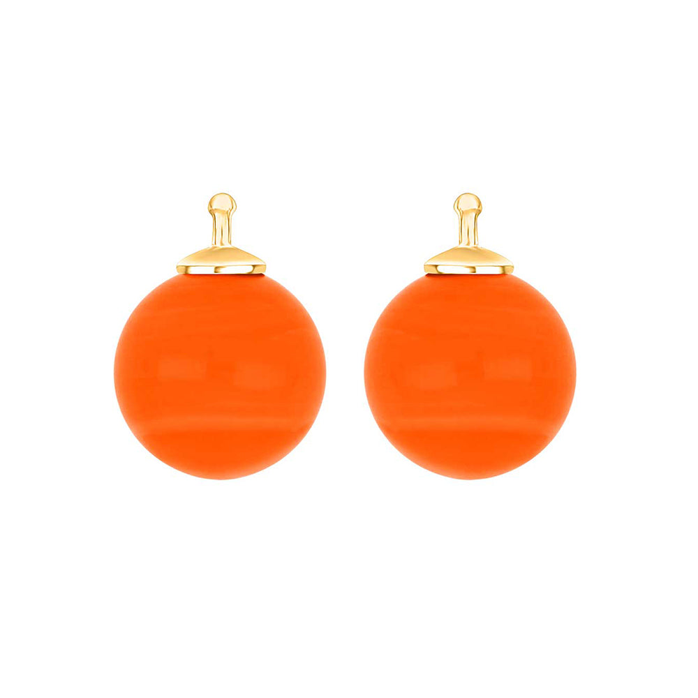HEIDE HEINZENDORFF Einhängerpaar Kugel, Orange, 12 mm