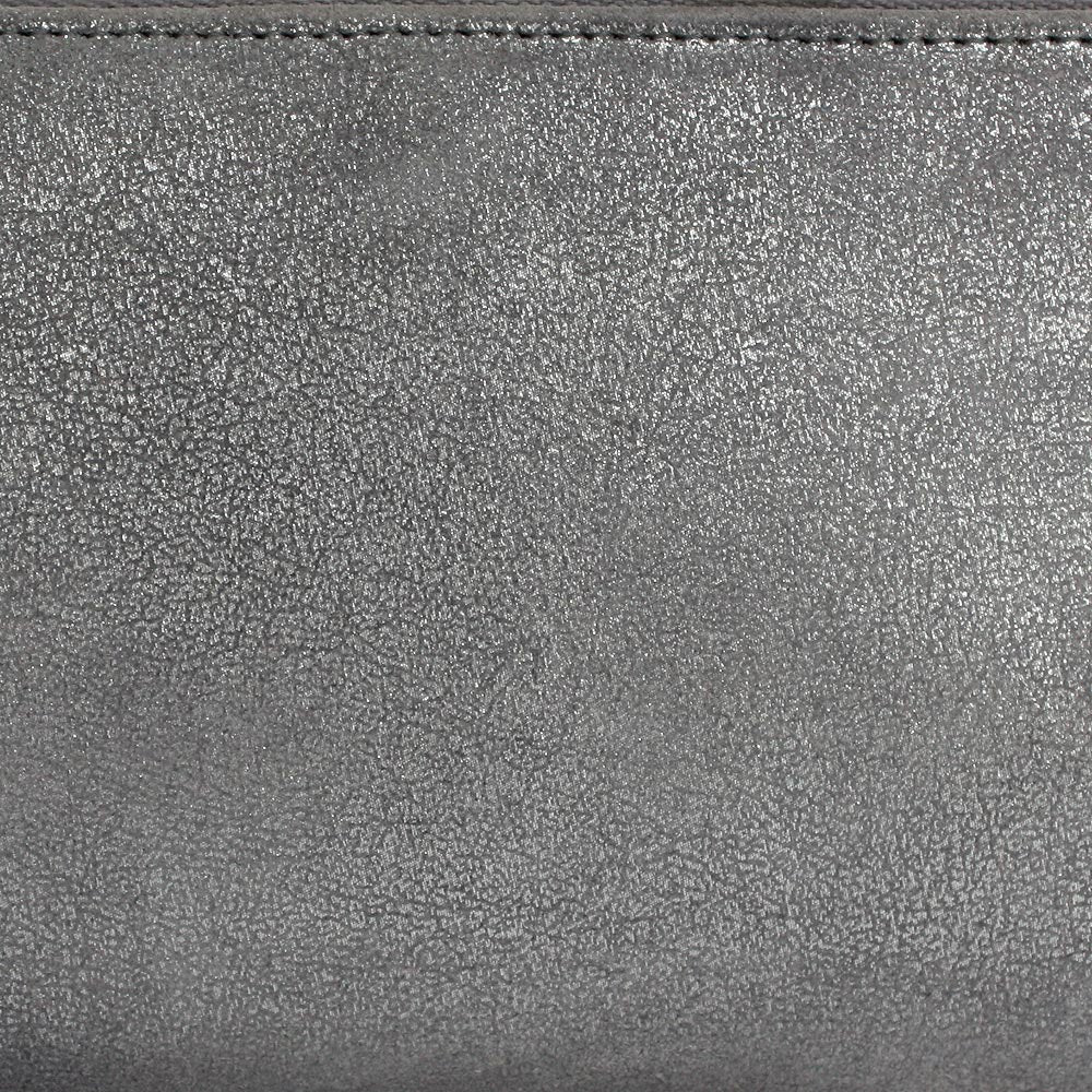 ANOKHI Geldbörse mit metallischem Leder, Silver lordoflabel