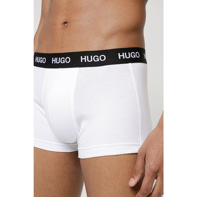 HUGO, HUGO BOSS, Herren Trunks,3er Pack, Cotton Stretch, White lordoflabel