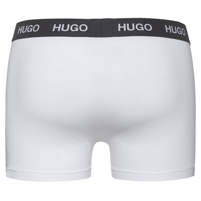 HUGO, HUGO BOSS, Herren Trunks,3er Pack, Cotton Stretch, White lordoflabel