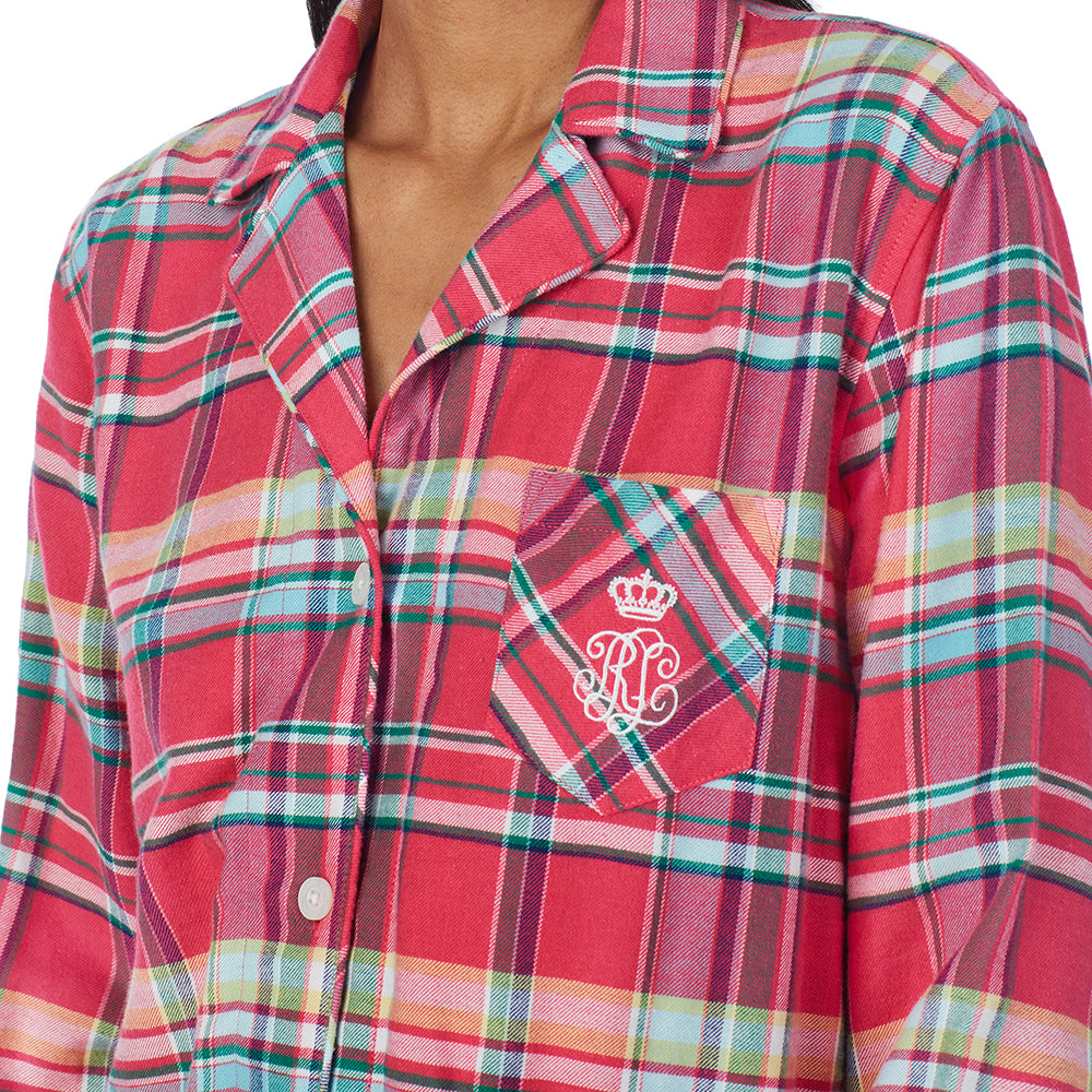 LAUREN HOME, Pyjama Flanell durchgeknöpft, ILN92122F lordoflabel