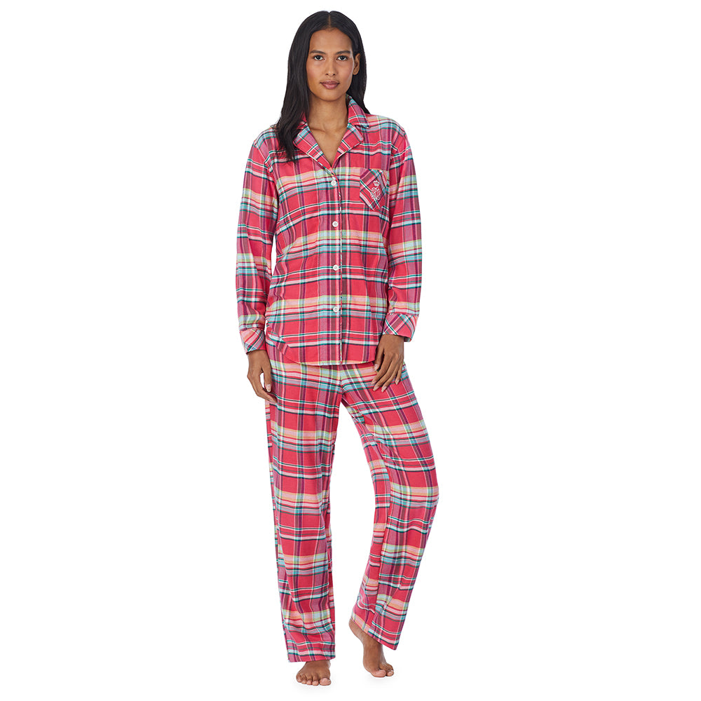 LAUREN HOME, Pyjama Flanell durchgeknöpft, ILN92122F lordoflabel