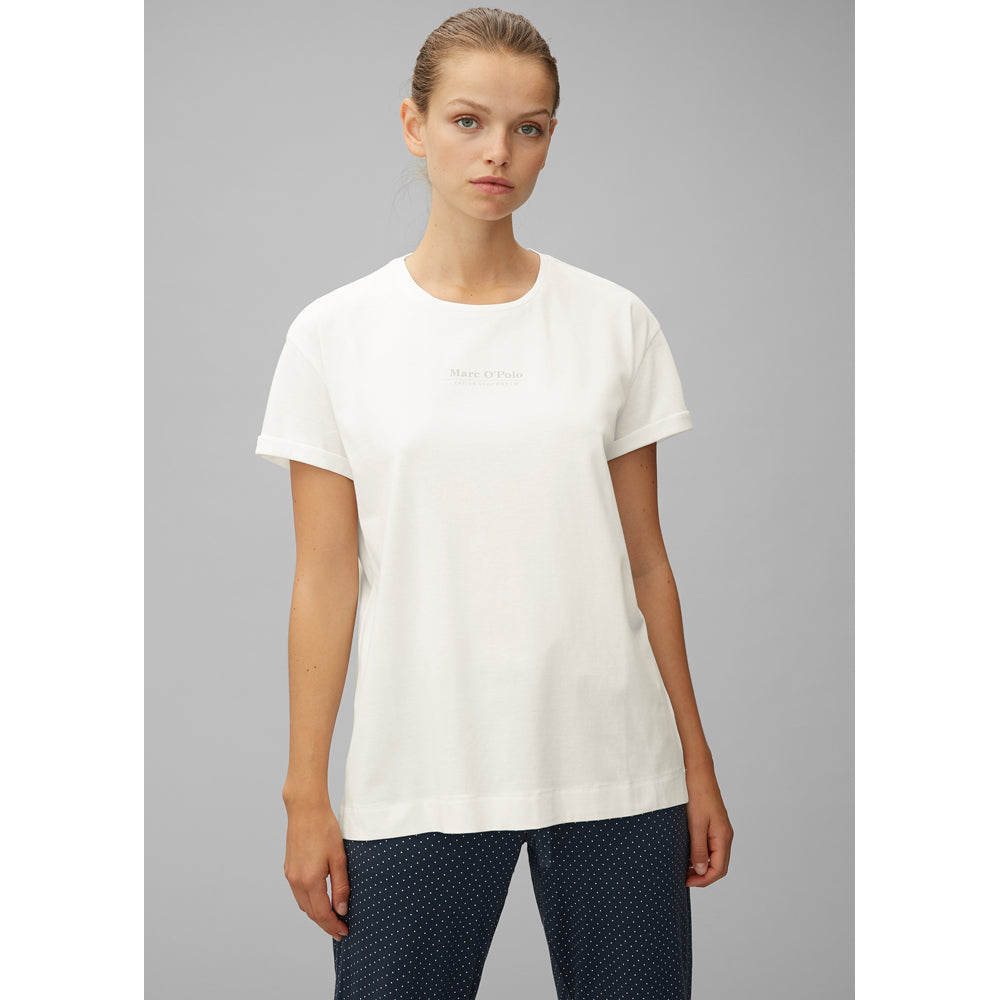 Marc O’Polo Body & Beach Damen Shirt, Crew Neck, Offwhite lordoflabel
