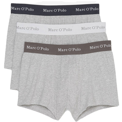 Marc O'Polo Body & Beach, Herren Shorts, 3 er Pack, hellgrau melange lordoflabel