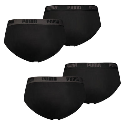 PUMA Herren Basic Brief 4P, black lordoflabel