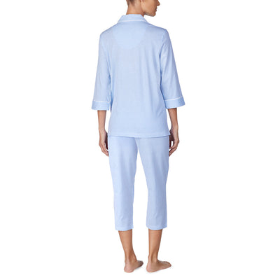 Ralph Lauren, Capri Pyjama durchgeknöpft, Heritage Knits I819702 lordoflabel