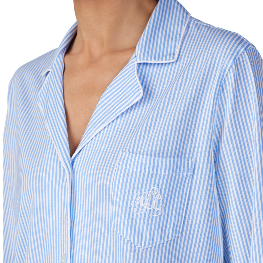 Ralph Lauren, Capri Pyjama durchgeknöpft, Heritage Knits I819702 lordoflabel