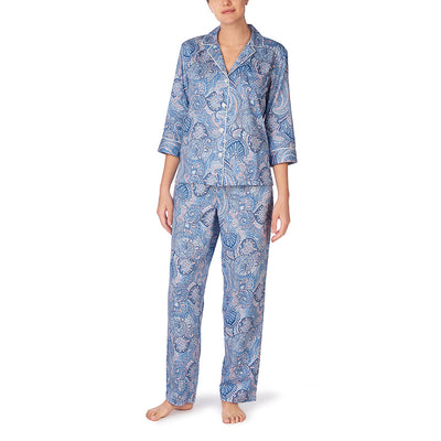 Ralph Lauren, Damen Pyjama durchgeknöpft, IILN92003, Multi Paisley lordoflabel