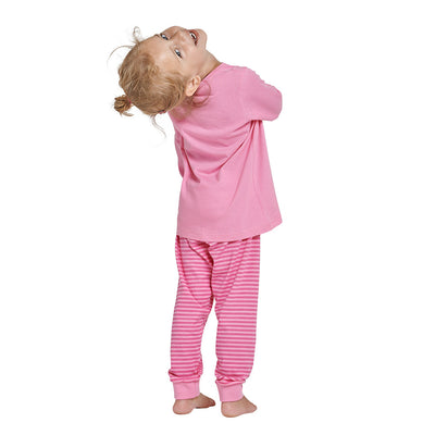Schiesser Mädchen-Schlafanzug lang, pink lordoflabel