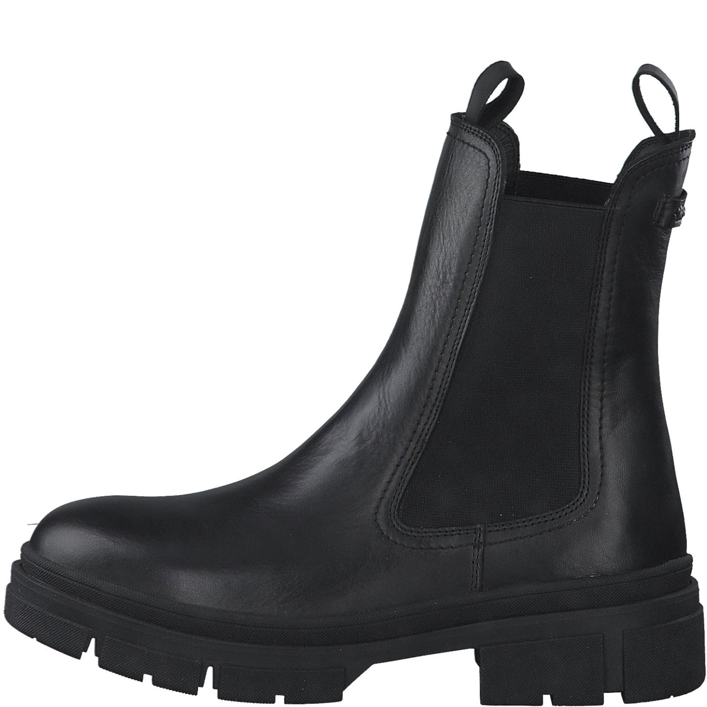 Tamaris Damen Chelsea Boot 1-1-25901-29 003 Black Leather lordoflabel