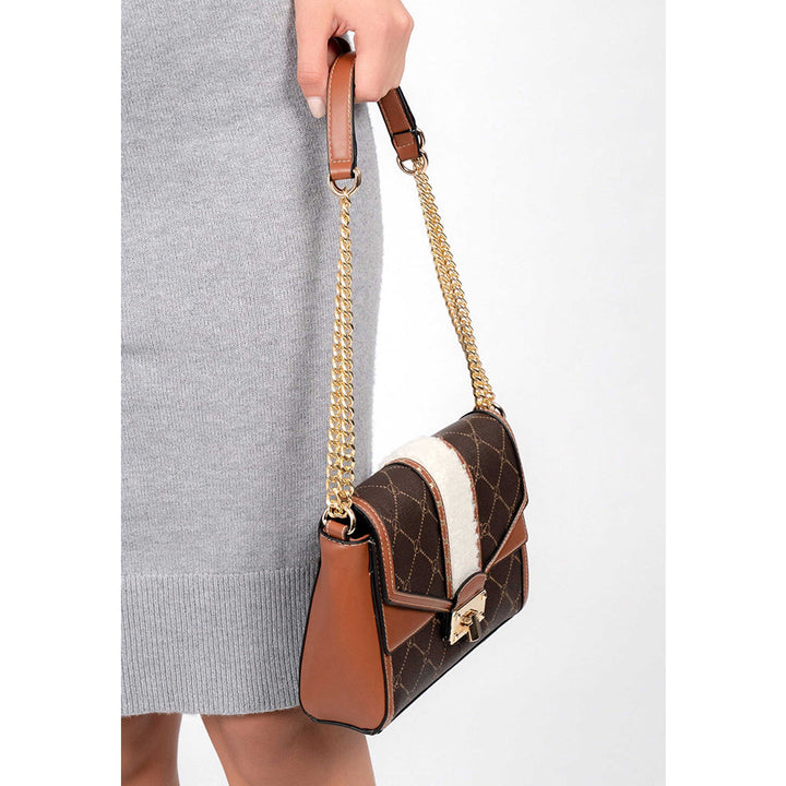 Tamaris Umhängetasche Anastasia 31171 – Lederimitat Mit Logo-Print, 24x14x5 Cm, Abnehmbarer Riemen