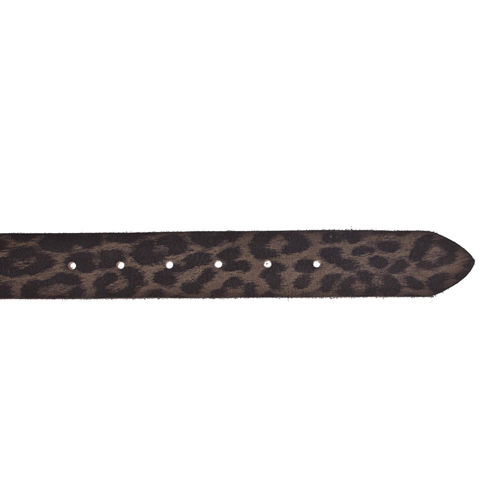 b.belt Damengürtel, Leder, Leoprint, Breite: 3,5 cm, multicol., 80-100 cm lordoflabel